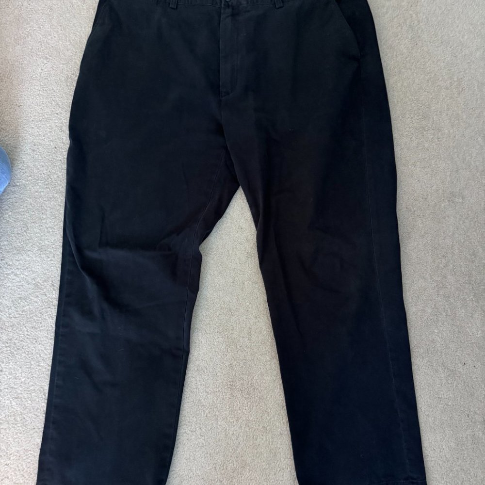 Men's Black Polo Chino Pants 44Bx32